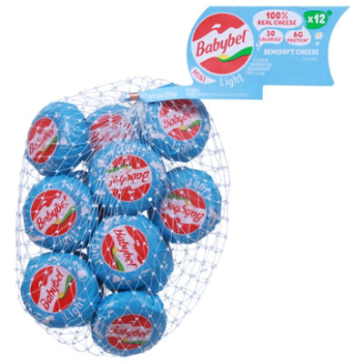 Mini Babybel Light Snack Cheese 12 Count - 9 Oz