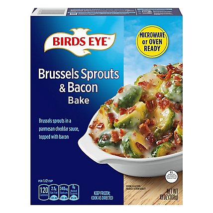 Birds Eye Brussels Sprouts And Bacon Bake Frozen Vegetable - 13 Oz - Image 2