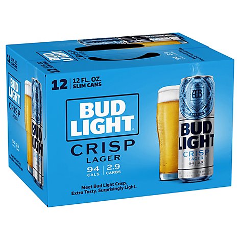 Bud Light Crisp In Cans - 12-12 FZ