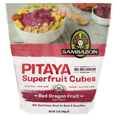 Sambazon Pitaya Superfruit Cubes Red Dragon Fruit - .75 LB