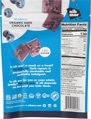 Nibmor Choc Drk Blbry Bites Org - 3.26 OZ - Image 6