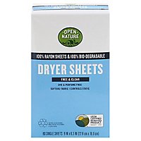Open Nature Dryer Sheets Free & Clear - 80 CT - Image 3