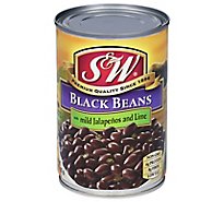 S&w Black Beans Jalapeno/lime - 15 OZ