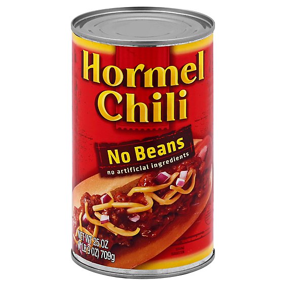 Hormel Chili No Bean - 25 OZ
