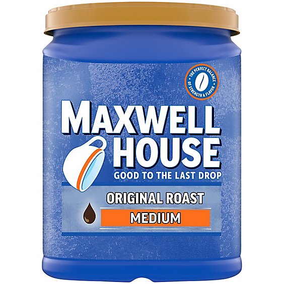 Maxwell House Medium Roast Original Roast Ground Coffee Canister - 42.5 Oz