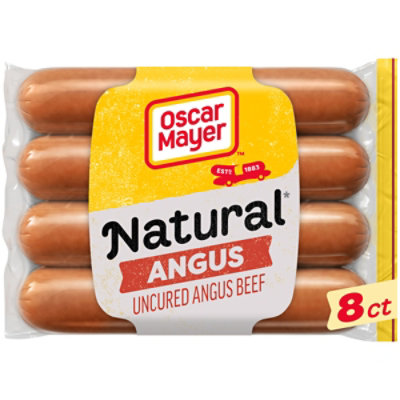 Oscar Mayer Selects Natural Angus Uncured Beef Franks Hot Dogs - 8 ct - Image 1