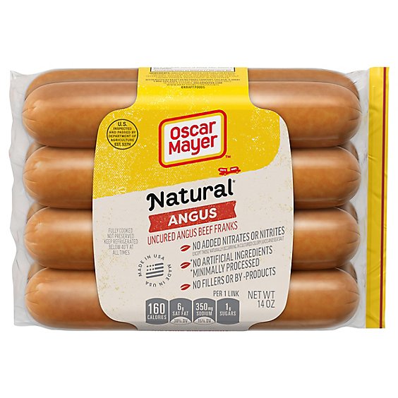 Oscar Mayer Angus Beef Hot Dog - 14 OZ