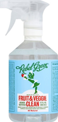 Rebel Green Fruit And Veggie Clean Spray - 17 Oz - Image 1