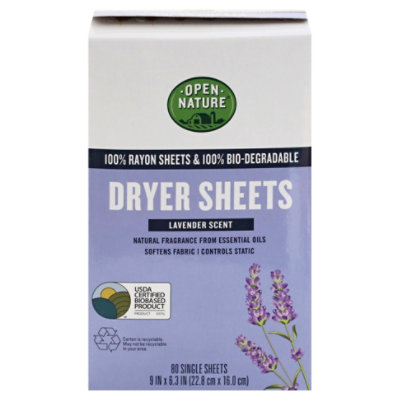 Open Nature Dryer Sheets Lavender - 80 CT - Image 3