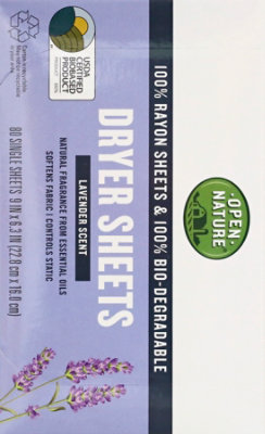 Open Nature Dryer Sheets Lavender - 80 CT - Image 5