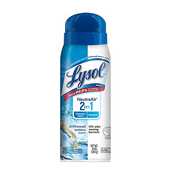 Lysol Neutra Air 2 In 1 Driftwood Waters Disinfectant Spray - 10 Fl. Oz.