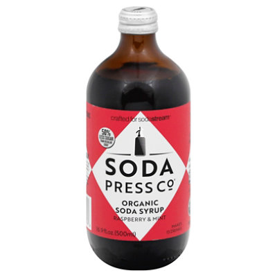 Soda Press Raspberry & Mint 500ml Glass - 16.9 OZ