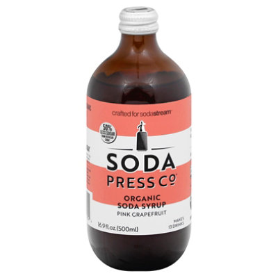 Soda Press Pink Grapefruit 500ml Glass - 16.9 OZ - Image 3