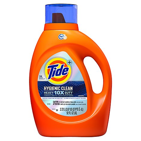 Tide Hygienic Clean Heavy 10x Duty Original Scent Liquid Laundry Detergent - 92 Fl. Oz.