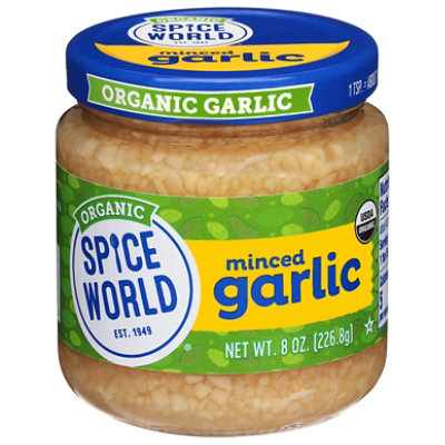 Spice World Org Garlic Minced Jar - 8 OZ - Image 3