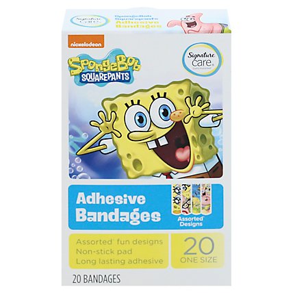 Signature Care Bandages Spongebob Squarepants - 20 CT - Image 3