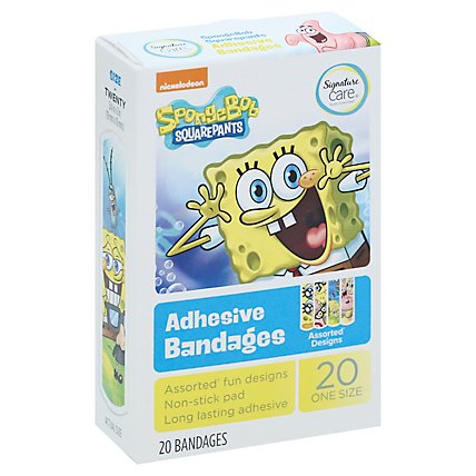 Signature Care Bandages Spongebob Squarepants - 20 CT - Image 1