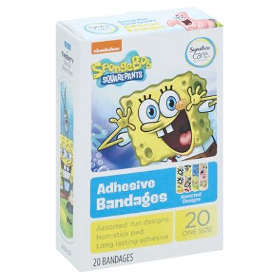 Signature Care Bandages Spongebob Squarepants - 20 CT
