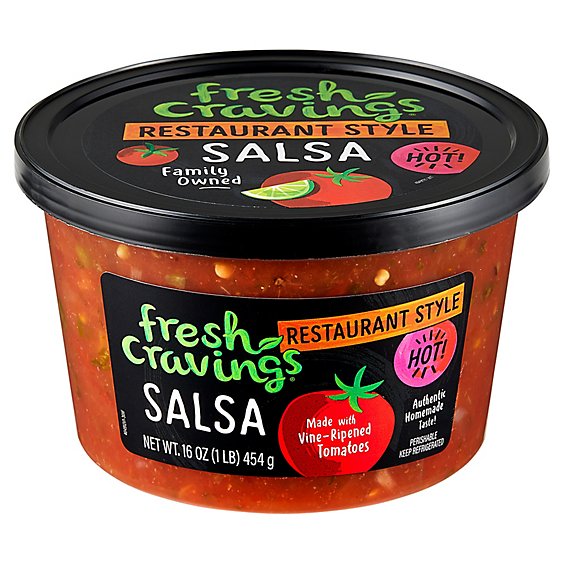 Fresh Cravings Hot Restaurant Style Salsa - 16 Oz