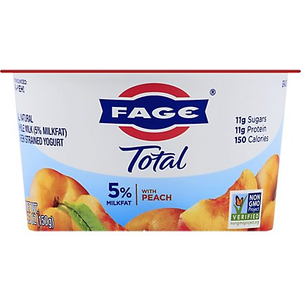 Fage Total Peach Yogurt - 5.3 OZ - Image 2