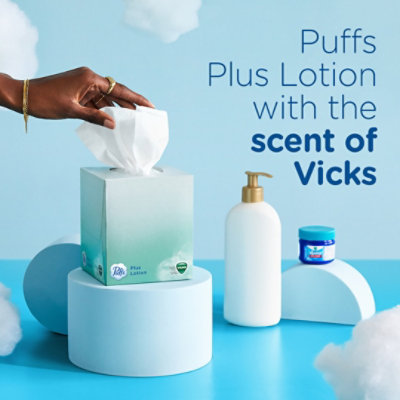 Puffs Plus Lotion Facial Tissue With The Scent Of Vicks 2 Ply - 48 Count - Image 4