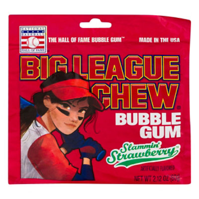 Big League Chew Girl Strawberry - 2.12 OZ - Image 1