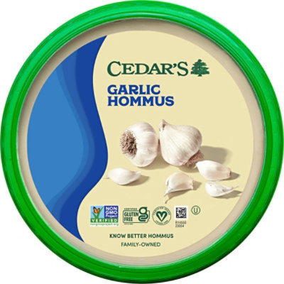 Cedars Hommus Garlic - EA - Image 1
