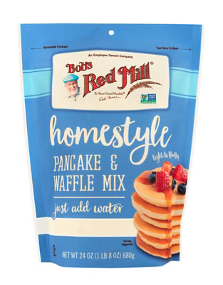 Bobs Red Mill Pancake & Waffle Mix Just Add Water Homestyle - 24 Oz