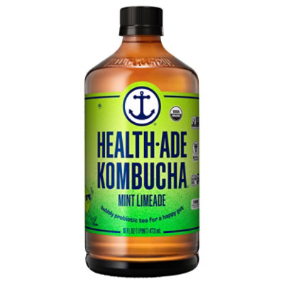 Health Ade Kombucha Limeade Mint - 16 OZ - Image 2