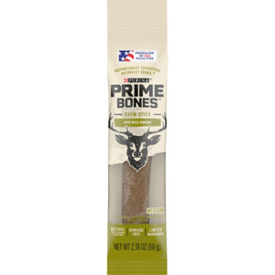 Prime Bones Dog Treats Long Lasting Chew Treats With Wild Venison - 2.38 Oz - Image 2