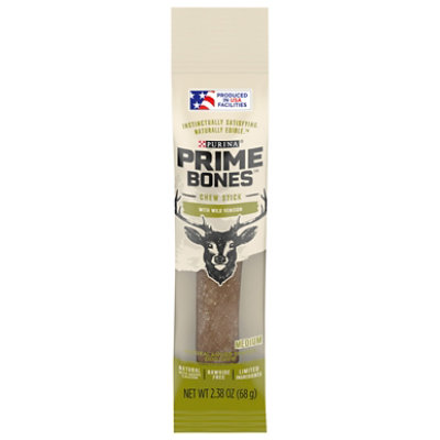 Prime Bones Dog Treats Long Lasting Chew Treats With Wild Venison - 2.38 Oz - Image 1