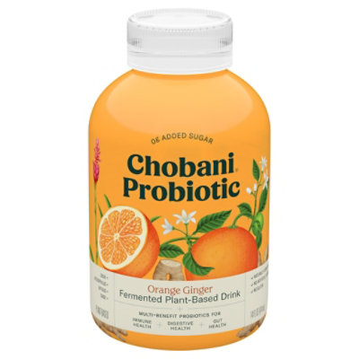 Chobani Probiotic Orange Ginger Tea Plant Based Drink - 14 Fl. Oz.