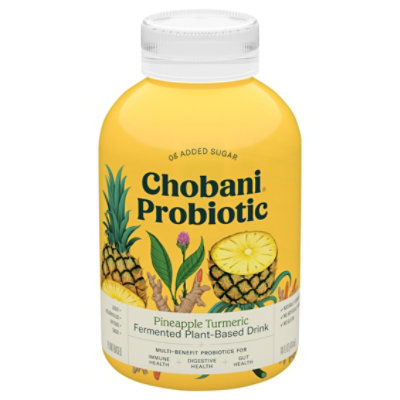 Chobani Probiotic Pineapple Turmeric Plant Based Drink - 14 Fl. Oz.