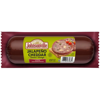 Johnsonville Pork & Beef Summer Sausage Jalapeno Cheddar - 12 OZ - Image 1