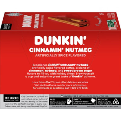 Dunkin Donut K Cup Pods Cinnamon Nutmeg - Each - Image 6