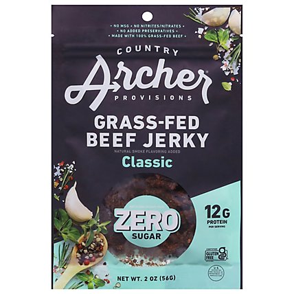 Country Archer Zero Sugar Classic Beef Jerky - 2 OZ - Image 1