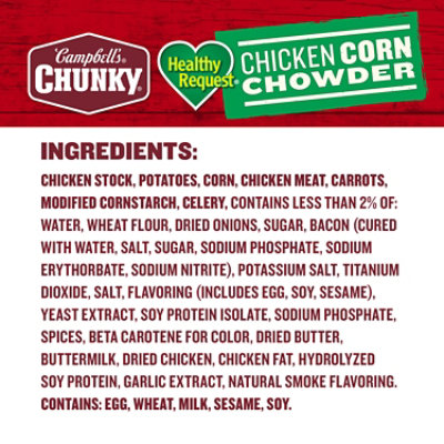 Campbell's Chunky Healthy Request Healthy Request Chicken Corn Chowder Soup - 18.8 Oz - Image 5