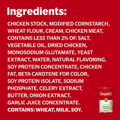 Campbell's Condensed 98% Fat Free Cream of Chicken Soup - 22.6 Oz - Image 5