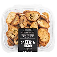Garlic & Herb Bagel Chips Organic - 8 OZ - Image 1