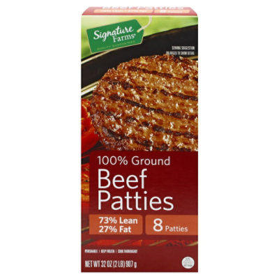 Signature SELECT Beef Patties Ground 73%lean - 2 LB - Image 3