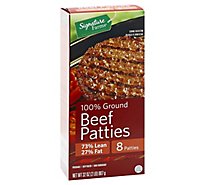 Signature Farms Beef Patties Ground 73%lean - 2 LB