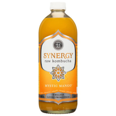 GT's Synergy Mystic Mango Kombucha - 48 Fl. Oz. - Image 3