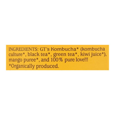 GT's Synergy Mystic Mango Kombucha - 48 Fl. Oz. - Image 5