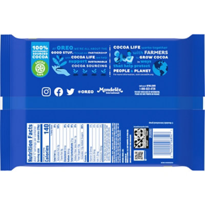 OREO Chocolate Hazelnut Flavored Creme Chocolate Sandwich Cookies Family Size - 17 Oz - Image 4