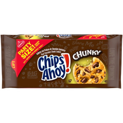 CHIPS AHOY! Chunky Chocolate Chip Cookies Party Size - 24.75 Oz - Image 1