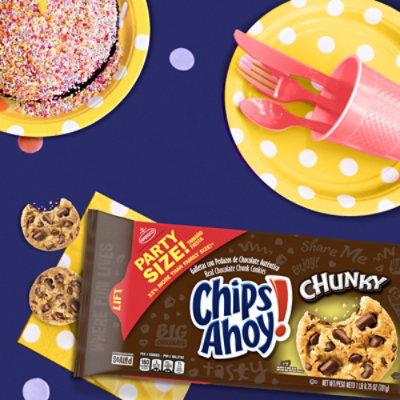 CHIPS AHOY! Chunky Chocolate Chip Cookies Party Size - 24.75 Oz - Image 5