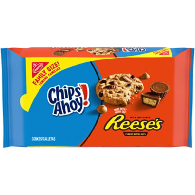 CHIPS AHOY! Reese’s Peanut Butter Cup Chocolate Chip Cookies Family Size - 14.25 Oz