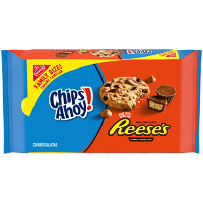 Chips Ahoy! Cookies With Reeses Peanut Butter Cups Family Size - 14.25 Oz