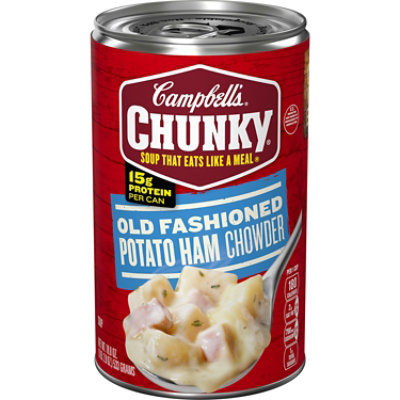 Campbells Chunky Ready To Serve Ham Potato Chowder Soup - 18.8 OZ