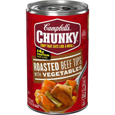 Campbell's Chunky Roast Beef Tips With Vegetables Soup - 18.8 Oz